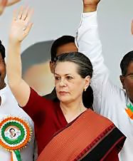 Sonia Gandhi for T in Hyderabad