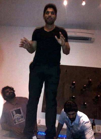 Allu Arjun Prabhas Rana Photo, Allu Arjun Birthday Photos, Allu Arjun Birthday Stills, Allu Arjun Birthday 2013