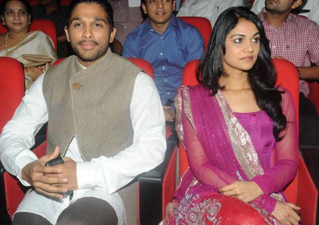 Allu Arjun Sneha Reddy,  Allu Arjun Sneha Reddy Badrinath, Allu Sneha Badrinath audio, Allu Sneha Badrinath audio release, Allu Arjun and Sneha Reddy, Allu Sneha Badrinath audio function