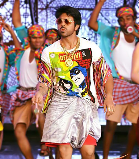 Ram Charan Lungi Look, Ram Charan Bruce Lee, Bruce Lee Lungi Look, Bruce Lee Chiranjeevi 