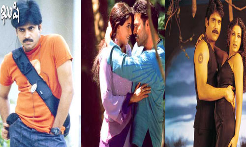 Tollywood Heroes , Telugu Cinema Heroes, Telugu Cinema Heros sentiment, Pawan kalyan Kushi , Nagajuna Manmadhudu, Venkatest Gharshana