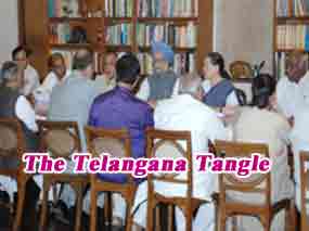 congress core group meet 28 october 2011, congress core committee meets at new delhi, congress core committee meeting telangana issue, congress core group meeting pm residence, telangana issue cong core group meeting, gulam nabi azad telangana issue  