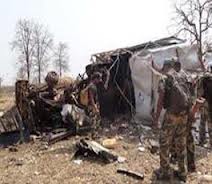 Blow landmine vehicle