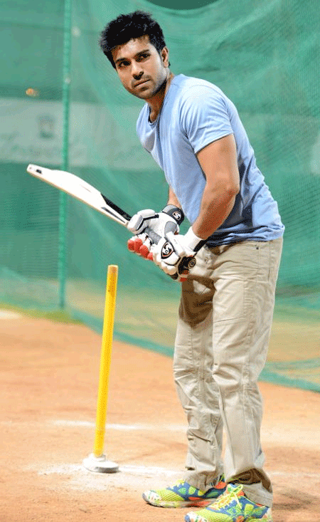 Ram charan cricket, ram charan ccl, ram charan cricket practice, ram charan ccl cup
