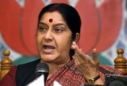 sushma swaraj telangana poru car rally