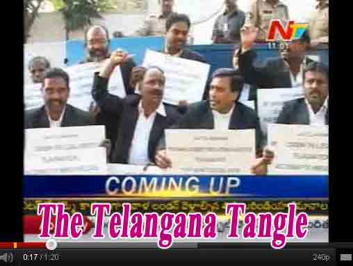 telangana advocates protest