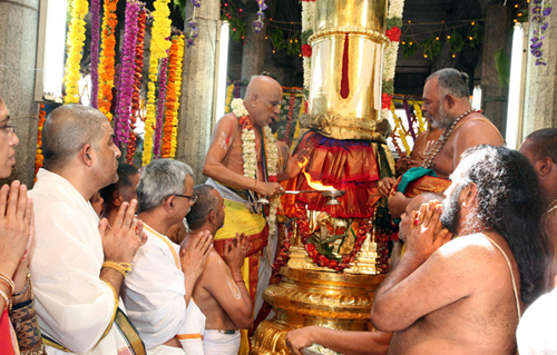Information on  first day of Tiruchanur Sri Padmavathi Ammavari Brahmotsavam.